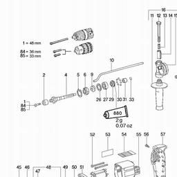 Metabo 600682 SB E 680/2 S R+L spare parts