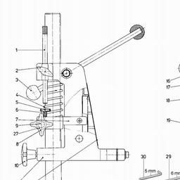Metabo 600700 700 Drill stand spare parts
