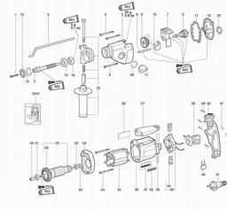Metabo 600709 SBE 705 spare parts