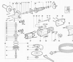 Metabo 600711 W 7-100 spare parts