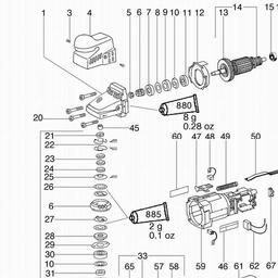 Metabo 600714 LF 714 S spare parts