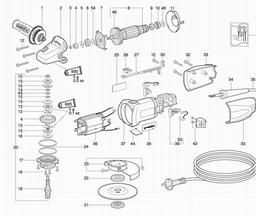 Metabo 600715 W 7-115 Quick spare parts
