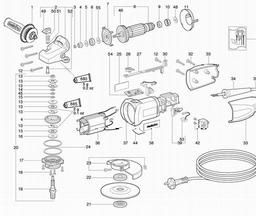 Metabo 600715 W 7-115 Quick spare parts