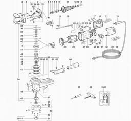 Metabo 600724 LF 724 S spare parts