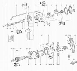 Metabo 600760 SBE 750 spare parts