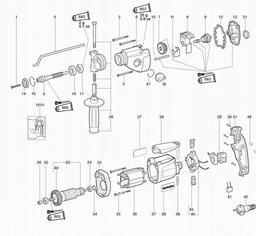 Metabo 600762 UT 3000 E spare parts