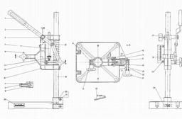 Metabo 600790 790 Drill stand spare parts