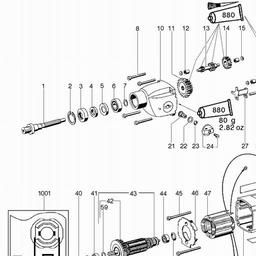 Metabo 600805 B 805/2 S spare parts