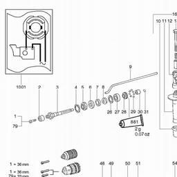 Metabo 600807 SB E 800/2 S- R+L IMPULS spare parts