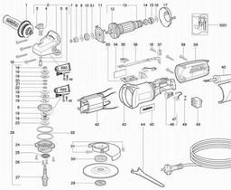 Metabo 600263 W 8-125 spare parts