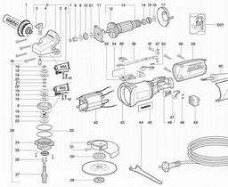 Metabo 600263 W 8-125 spare parts
