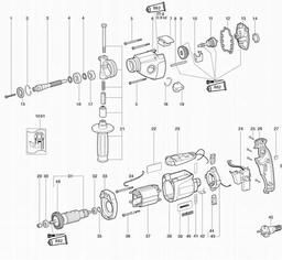 Metabo 600831 BE 1020 spare parts