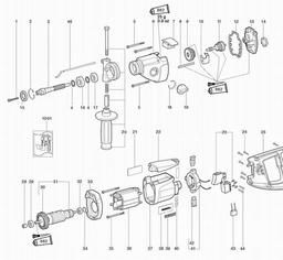 Metabo 600833 B 710 AC/DC spare parts
