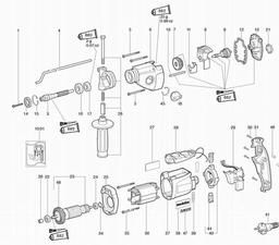 Metabo 600849 SBE 850 Impuls spare parts