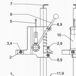 Metabo 600890 Drill stand 890 spare parts
