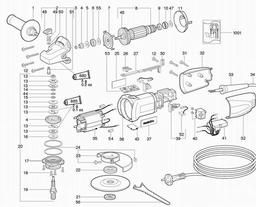 Metabo 600924 WE 9-125 SP spare parts