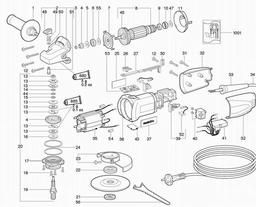 Metabo 600924 WE 9-125 SP spare parts