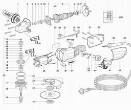 Metabo 600269 WE 9-125 Quick spare parts