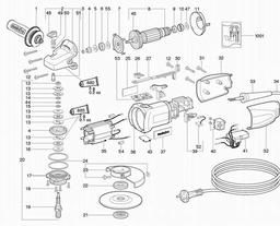 Metabo 600269 WE 9-125 Quick spare parts