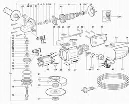 Metabo 600269 WE 9-125 Quick spare parts