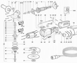 Metabo 601033 W 10-125 Quick AC/DC spare parts
