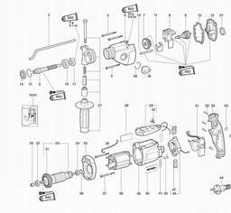 Metabo 601008 SBE 1010 Plus spare parts
