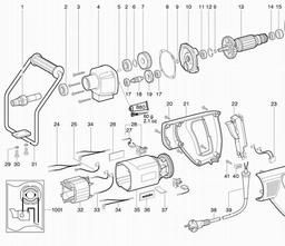 Metabo 601111 RWE 1100 spare parts