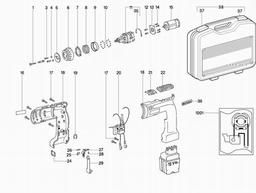 Metabo 601123 AB E 12/2 RT spare parts