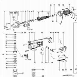 Metabo 601124 MF E 1125 S spare parts