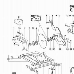 Metabo 601155 KS 1155 S spare parts