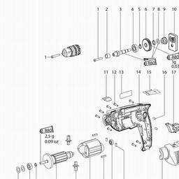 Metabo 601161 B 561 spare parts
