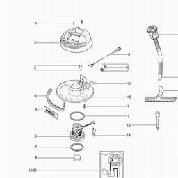 Metabo 601200 AS 1200 spare parts