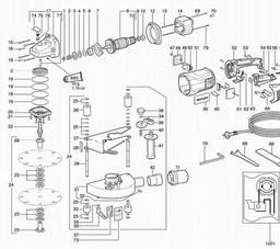 Metabo 601225 MFX 65 spare parts
