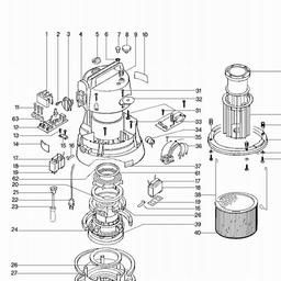 Metabo 601250 ASR 1250 spare parts