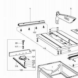 Metabo 601256 TK 1256 spare parts