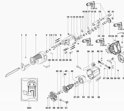 Metabo 601300 PSE 1200 spare parts