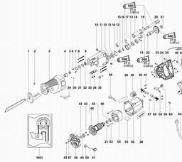 Metabo 601300 PSE 1200 spare parts