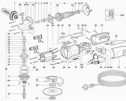 Metabo 600281 WE 14-125 Plus spare parts