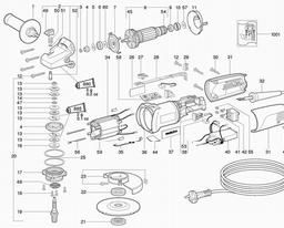 Metabo 600292 WE 14-125 VS spare parts