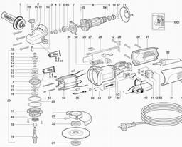 Metabo 600292 WE 14-125 VS spare parts