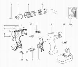 Metabo 601442 SBZ 14.4 Impuls spare parts