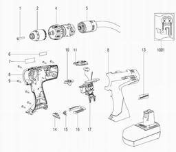 Metabo 601443 SBZ 18 Impuls spare parts