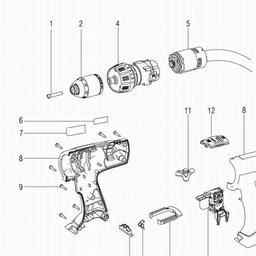 Metabo 601445 SBZ 18 spare parts