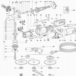 Metabo 600160 WE 14-150 Quick spare parts