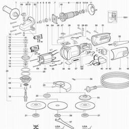 Metabo 600160 WE 14-150 Quick spare parts