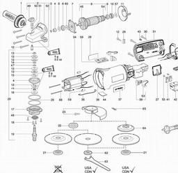 Metabo 601452 WEP 14-150 Quick spare parts