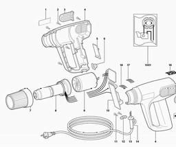 Metabo 601605 H 1600 spare parts
