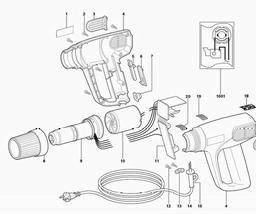 Metabo 602005 HE 2000 spare parts