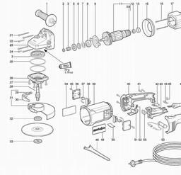 Metabo 602018 W 2081 X spare parts