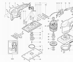 Metabo 602027 SR Castor spare parts